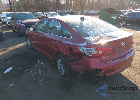 2016 Hyundai Sonata Se from USA, damaged, VIN 5NPE24AF4GH432369